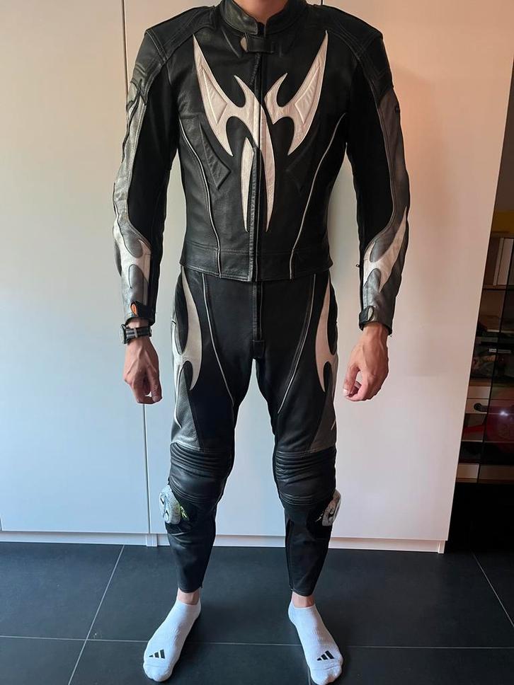 Hein Gericke 2-delig lederen motorpak (maat 50/48), Motoren, Kleding | Motorkleding, Combipak, Dames, Heren, Tweedehands, Ophalen