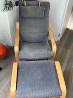 stoel, Ikea, Poang chair + voetbankje, Ophalen, Hout, Gebruikt, Poang design