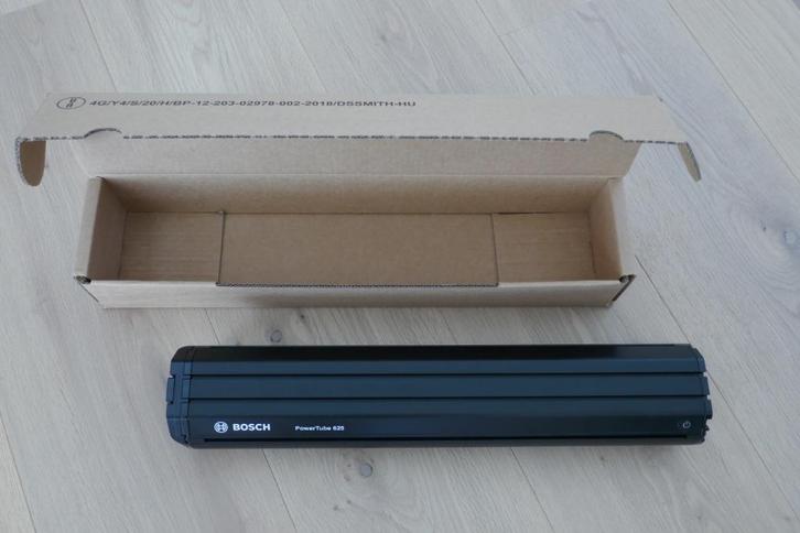 fietsbatterij Bosch Powertube 625 horizontaal, Fietsen en Brommers, Fietsaccessoires | Fietsaccu's, Nieuw, Ophalen
