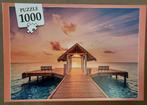 Puzzel Puzzle 1.000 st "Tropical sunset, Maladives", Comme neuf, 500 à 1500 pièces, Puzzle, Enlèvement ou Envoi