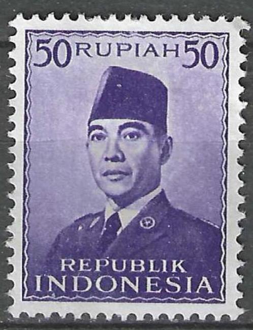 Indonesie 1953 - Yvert 71 - President Sukarno (ZG), Postzegels en Munten, Postzegels | Azië, Postfris, Verzenden