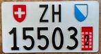 nummerplaat nummerplaten ZWITSERLAND  plaque d'immatricutalt, Verzamelen, Ophalen of Verzenden, Zo goed als nieuw
