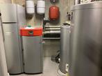 Pellet cv-ketel Viessmannmet bijhorende bivalente RVS boiler, Bricolage & Construction, Plus de 10 ans, Boiler, Enlèvement, Utilisé