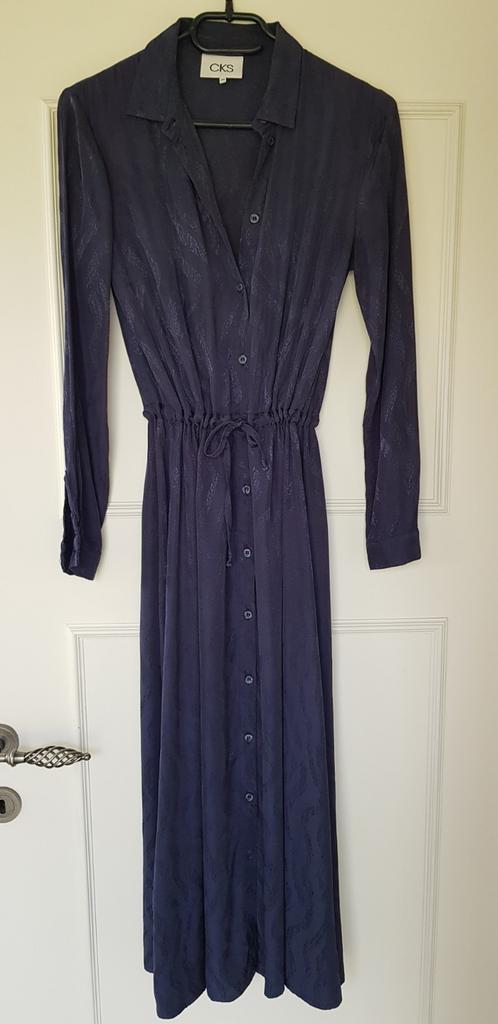 Donkerblauwe jurk CKS - maat xs, Kleding | Dames, Jurken, Zo goed als nieuw, Maat 34 (XS) of kleiner, Blauw, Ophalen of Verzenden