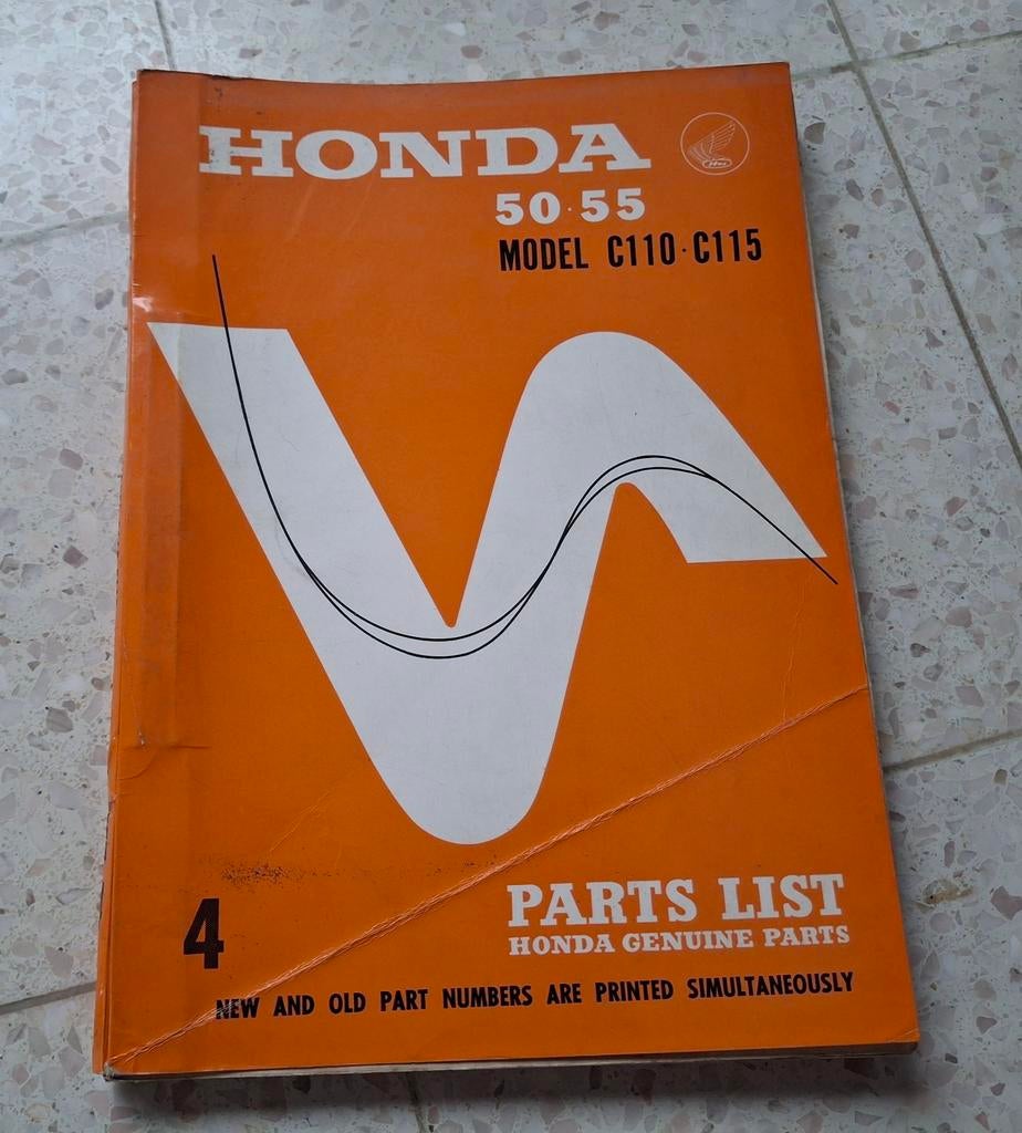 Honda C115, C110 50 & 55 Parts Book, Motos, Modes d'emploi & Notices d'utilisation, Honda, Enlèvement ou Envoi