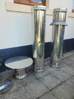 conduits de fumée double paroi isolé + chapeau, Ophalen, Zo goed als nieuw, Overige soorten