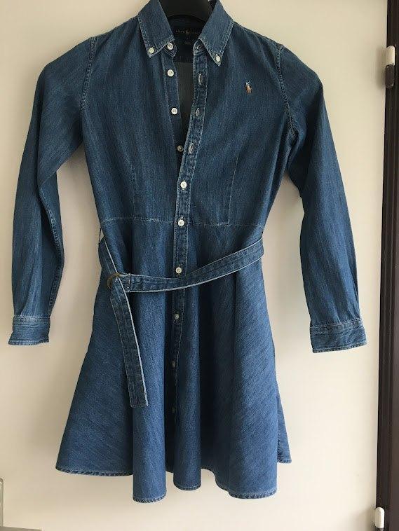 Ralph Lauren jeansjurk 14 jaar, Kinderen en Baby's, Kinderkleding | Maat 164, Zo goed als nieuw, Ophalen of Verzenden