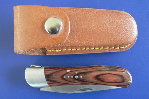 Couteau Laguiole Eclair 440 neuf avec étuit ceinture en cuir, Caravans en Kamperen, Kampeergereedschap, Nieuw, Ophalen of Verzenden