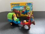 Playmobil 6779 complete wagen met pony + 2 karakters, Ophalen of Verzenden, Gebruikt, Complete set