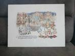 Prent van Aalst achter glas, Minder dan 50 cm, Nieuw, Ophalen of Verzenden, Foto of Poster