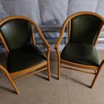 4 stijlvolle retro stoelen – sa Scheepers nv – massief hout, Ophalen, Zo goed als nieuw, Hout