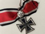Ridderkruis model 1957 eikenloof lint oude uitgave L/50, Ophalen of Verzenden, Landmacht, Lintje, Medaille of Wings