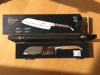 Santoku mes - Laguiole - Luxury Line - Olijfhout, Ophalen of Verzenden, Nieuw, Inox of Chroom, Los bestek