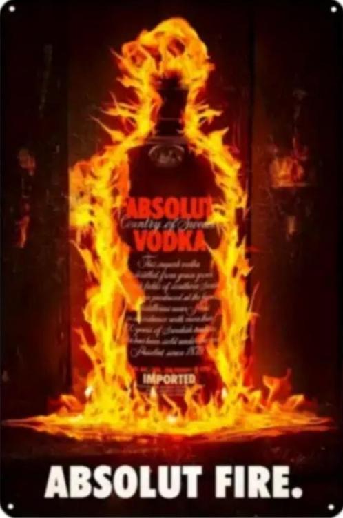 Reclamebord vintage Absolut Vodka - mancave poolhouse nieuw, Verzamelen, Merken en Reclamevoorwerpen, Nieuw, Reclamebord, Ophalen of Verzenden