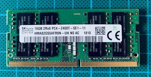 Hynix HMA82GS6AFR8N-UH 16GB DDR4-2400 SODIMM, Informatique & Logiciels, Mémoire RAM, Utilisé, Laptop, 16 GB, DDR4, Enlèvement ou Envoi