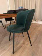4x eettafelstoelen velvet groen, Huis en Inrichting, Ophalen, Zo goed als nieuw
