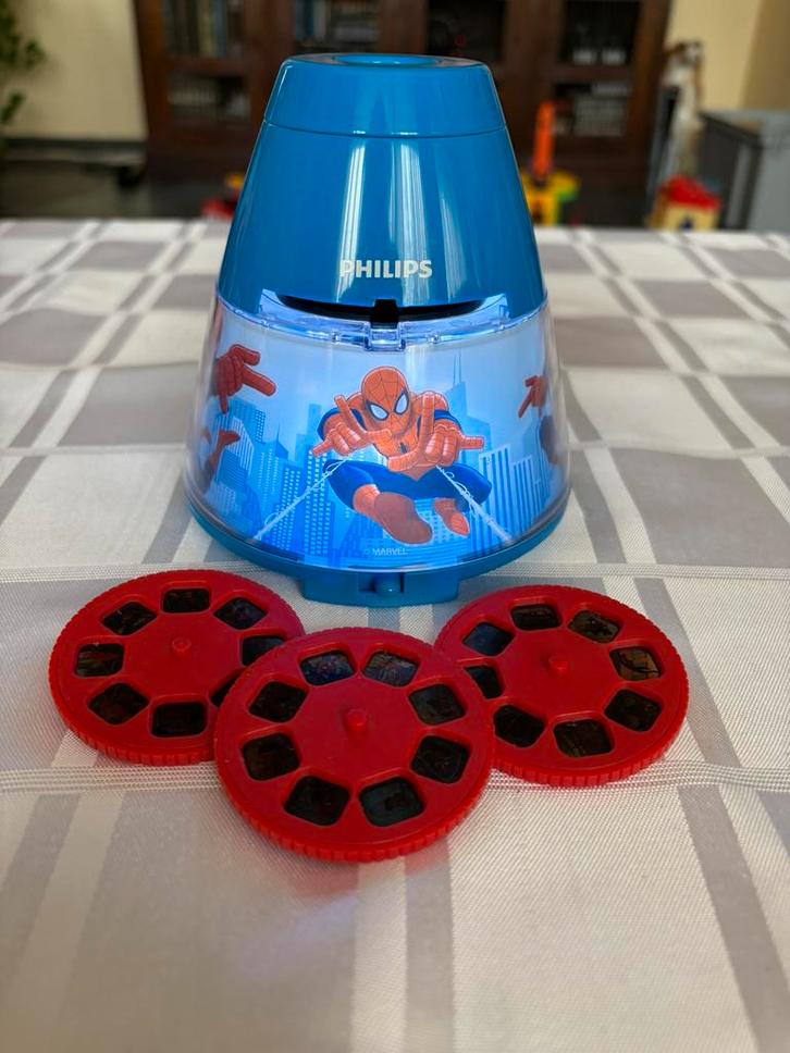 Philips Nachtlamp en projector MARVEL SPIDER MAN LED, Kinderen en Baby's, Speelgoed | Vtech, Zo goed als nieuw, Ophalen