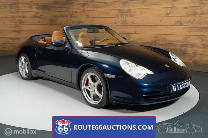 Porsche 911 Carrera 4 cabriolet | 2003 | Route 66 Auctions, Auto's, Porsche, Bedrijf, Te koop, Benzine, Overige carrosserie, Handgeschakeld