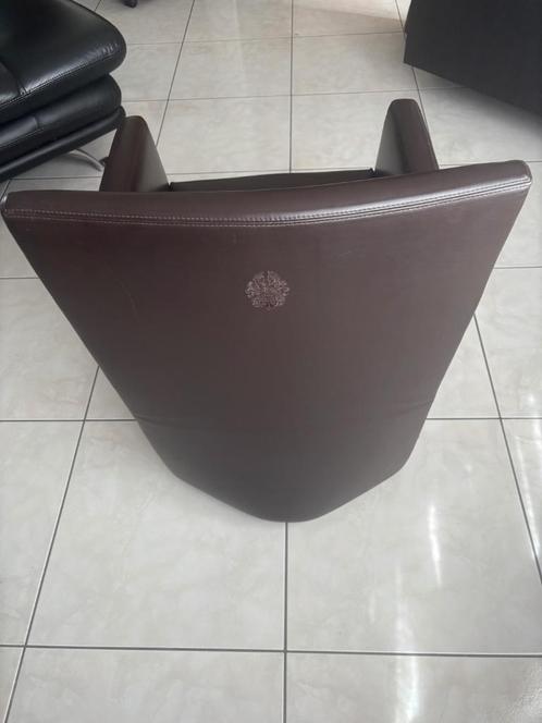 Fauteuil, Huis en Inrichting, Fauteuils, Zo goed als nieuw, Leer, Ophalen