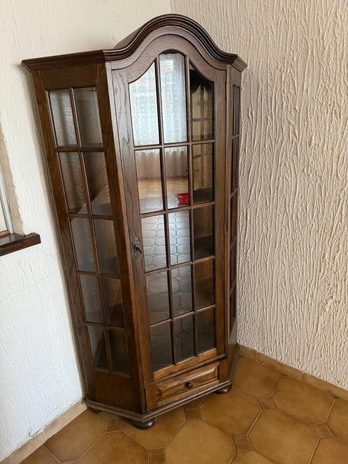 Vitrine en Chêne, Huis en Inrichting, Kasten | Vitrinekasten, Gebruikt, 150 tot 200 cm, 100 tot 150 cm, 25 tot 50 cm, Met lade(s)