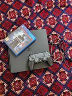 PS4 Slim 500 Go avec contrôleur Uncharted 4+ et câble, Comme neuf, Enlèvement ou Envoi