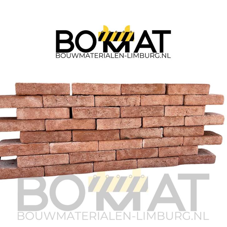 Restpartij Waalformaat Waalrood 1e Keus handvorm 0,32, Doe-het-zelf en Bouw, Metselstenen, Nieuw, Bakstenen, Ophalen of Verzenden
