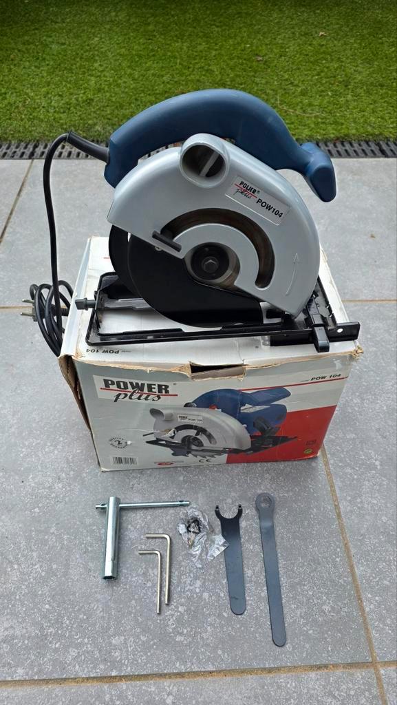 Cirkelzaag Power Plus in zeer goede staat, Bricolage & Construction, Outillage | Scies mécaniques, Scie circulaire, Enlèvement