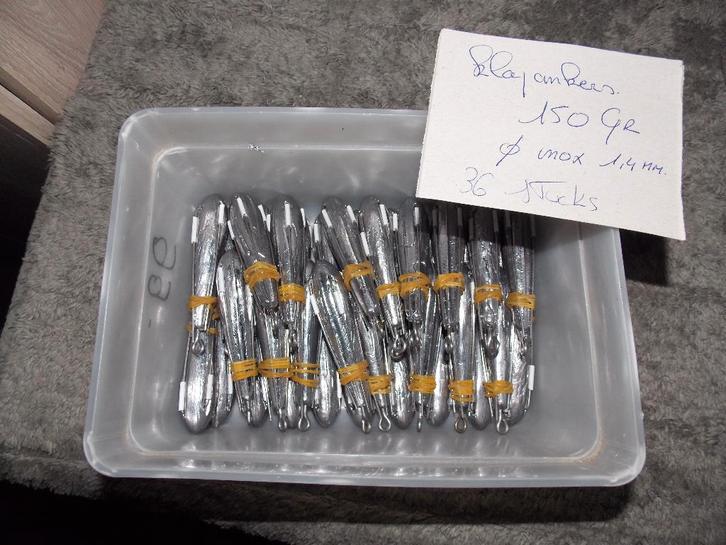 Klapankers 150 gram, Watersport en Boten, Hengelsport | Zeevissen, Nieuw, Complete set, Ophalen of Verzenden