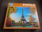 Puzzel 1000 stuks - Eiffeltoren, Parijs, Ophalen of Verzenden, 500 t/m 1500 stukjes, Gebruikt, Legpuzzel