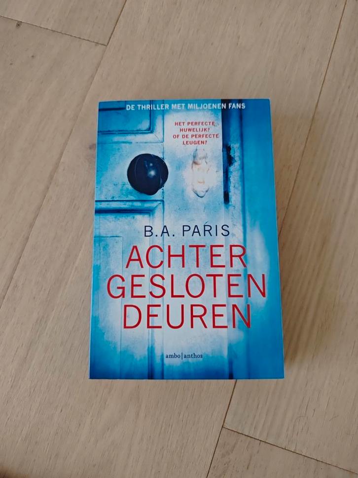 B.A. Paris - Achter gesloten deuren, Boeken, Thrillers, Zo goed als nieuw, Ophalen