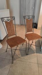 Stoelen gietijzer, Ophalen, Bruin, Zo goed als nieuw, Vier