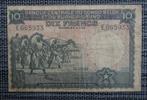 Billet 10 Francs Congo-Belge 31.08.52, Timbres & Monnaies, Billets de banque | Belgique, Série, Enlèvement ou Envoi