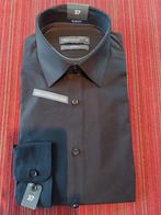 Chemise slim noire M, Vêtements | Hommes, Chemises, Neuf, Enlèvement ou Envoi, Tour de cou 38 (S) ou plus petit, C&A