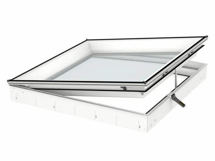 Velux dakraam elektrisch plus gebogen beschermglas, Doe-het-zelf en Bouw, Glas en Ramen, Nieuw, Dakraam, 80 tot 120 cm, 80 tot 120 cm