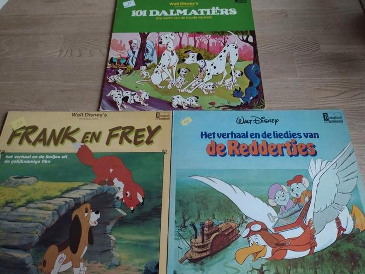 LOT: 3 x LP WALT DISNEY (DISNEYLAND) 101 DALMATIERS +2, Cd's en Dvd's, Vinyl | Nederlandstalig, Zo goed als nieuw, Overige genres