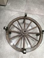 Table roue de chariot, 45 à 60 cm, Autres matériaux, Rond, Utilisé