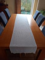 Houten tafel met 6 stoelen, Huis en Inrichting, Tafels | Eettafels, Ophalen, Gebruikt, 50 tot 100 cm, Vijf personen of meer