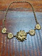 Superbe collier avec des fleurs dorées, Enlèvement ou Envoi, Comme neuf