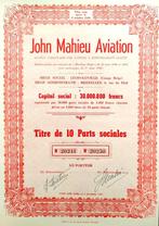 John Mahieu Aviation 1948, Timbres & Monnaies, Actions & Titres, 1920 à 1950, Action, Enlèvement ou Envoi