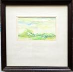 Aquarel techniek: Landschap 27x27cm, Ophalen