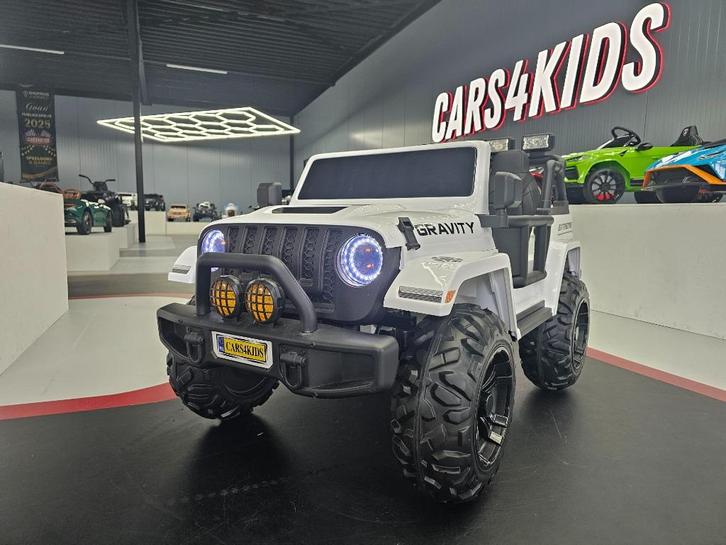 Kinderauto Gravity Jeep - 2 persoons - soft start - met RC, Kinderen en Baby's, Speelgoed |Speelgoedvoertuigen, Nieuw, Afstandsbediening