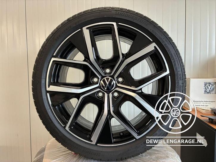 18 inch VW Golf 8 LEEDS Velgen NIEUW & Origineel 5x112 Bridg, Auto-onderdelen, Banden en Velgen, Banden en Velgen, Zomerbanden