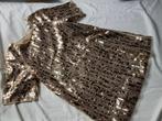 Glitterjurk maat 140, Ophalen of Verzenden, Zo goed als nieuw, Meisje, Jurk of Rok