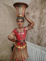 mooie lamp met aparte zuil/pilaar, Antiek en Kunst, Ophalen