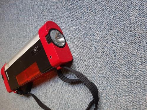 Philips Retro noodlamp met 3 functies Vintage, Caravans en Kamperen, Zaklampen, Gebruikt, Batterij, Ophalen of Verzenden