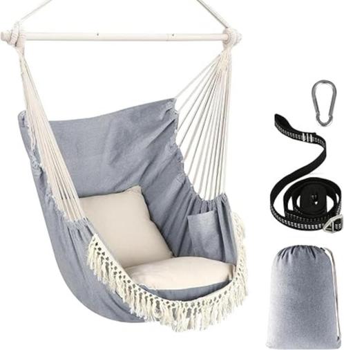 Hangende stoelen hangmat Hangsteol GRATIS LEVERING, Tuin en Terras, Hangmatten, Nieuw, Eenpersoons, Opvouwbaar, Binnen, Buiten