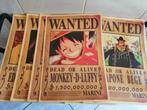 Lot 66 affiches/posters Manga One Piece "Wanted', Ophalen of Verzenden