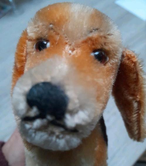 Steiff Biggie Beagle, Antiek en Kunst, Antiek | Speelgoed, Ophalen of Verzenden