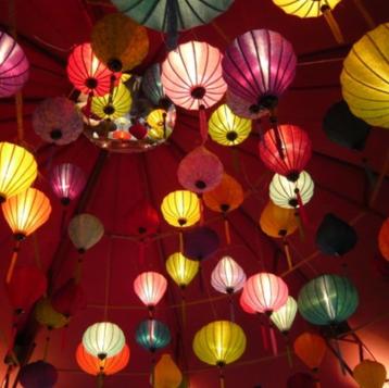 Chinese lampionnen als feestverlichting