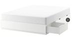 Ikea Nordli bed met lades 140x200, Huis en Inrichting, Slaapkamer | Bedden, Ophalen, Gebruikt, Wit, Tweepersoons